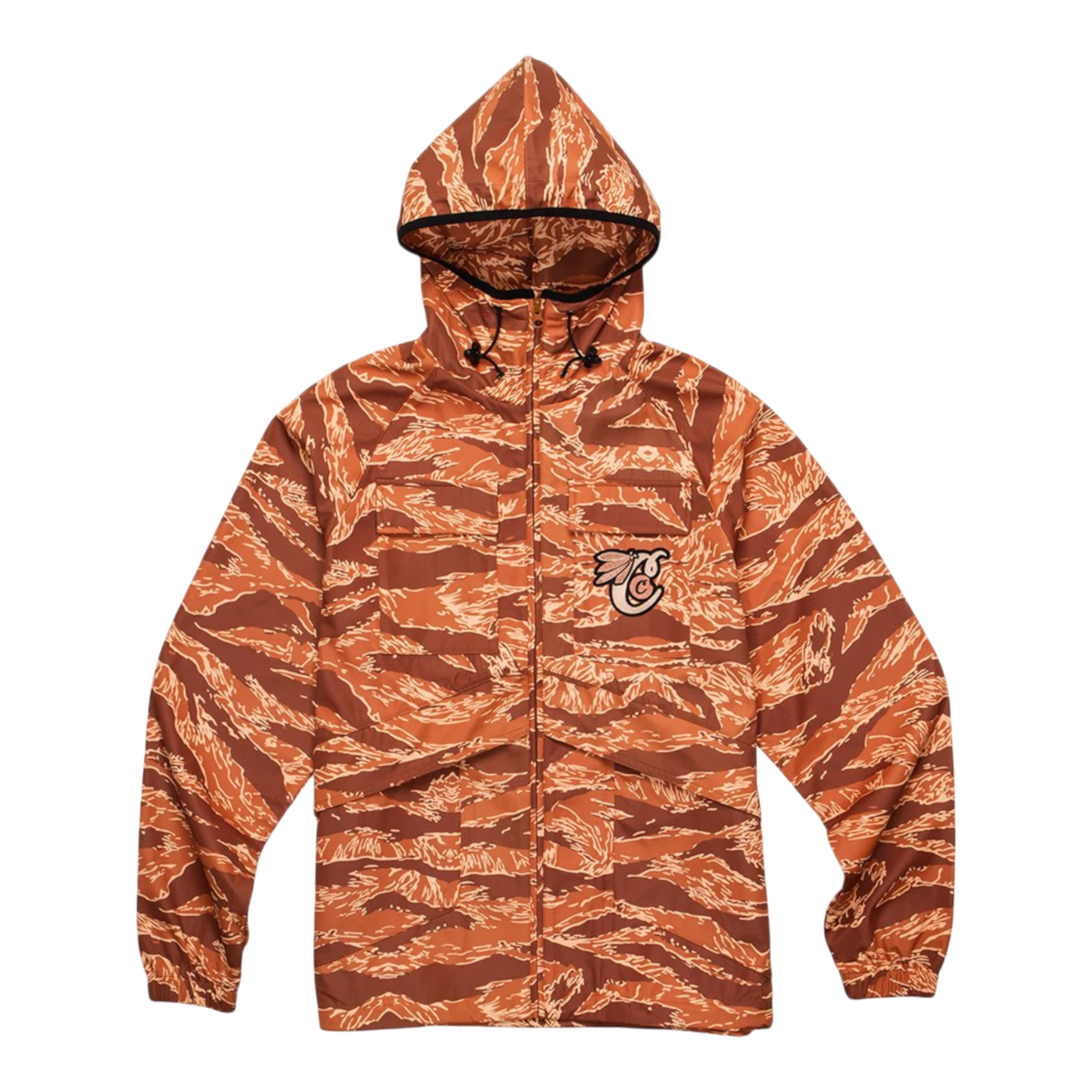 Cookies Top Of The Key Tiger Camo Hooded Shell Men’s Jacket – Carmel