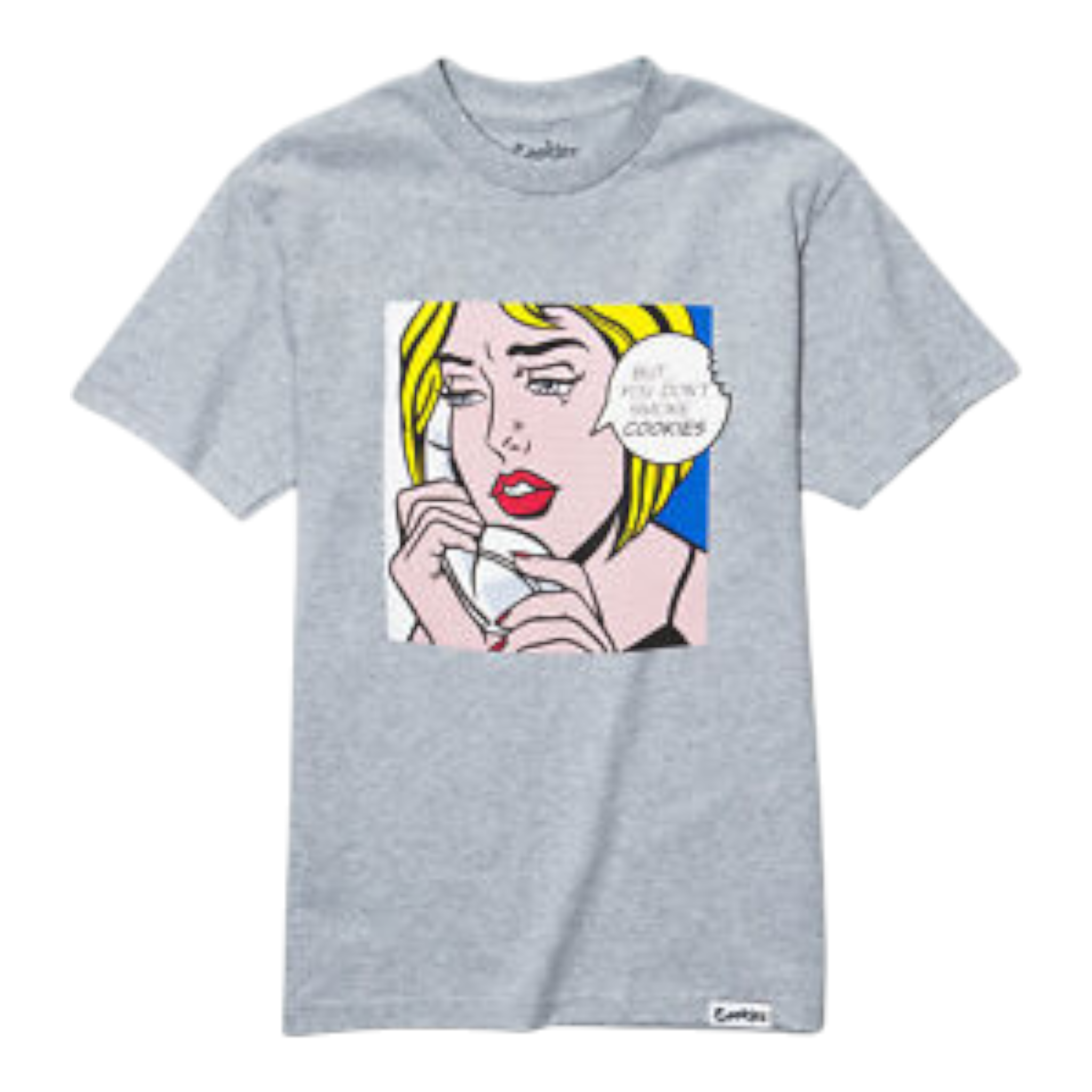 Cookies Script Logo T-Shirt Men’s – Heather Grey