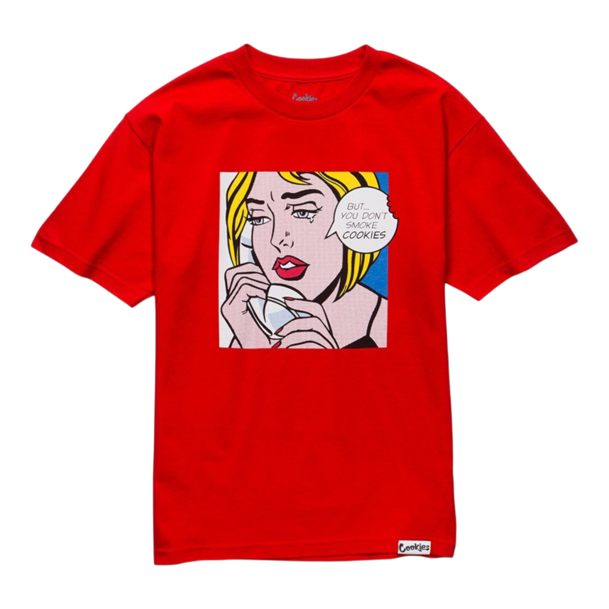 Cookies Script Logo T-Shirt Men’s – Red