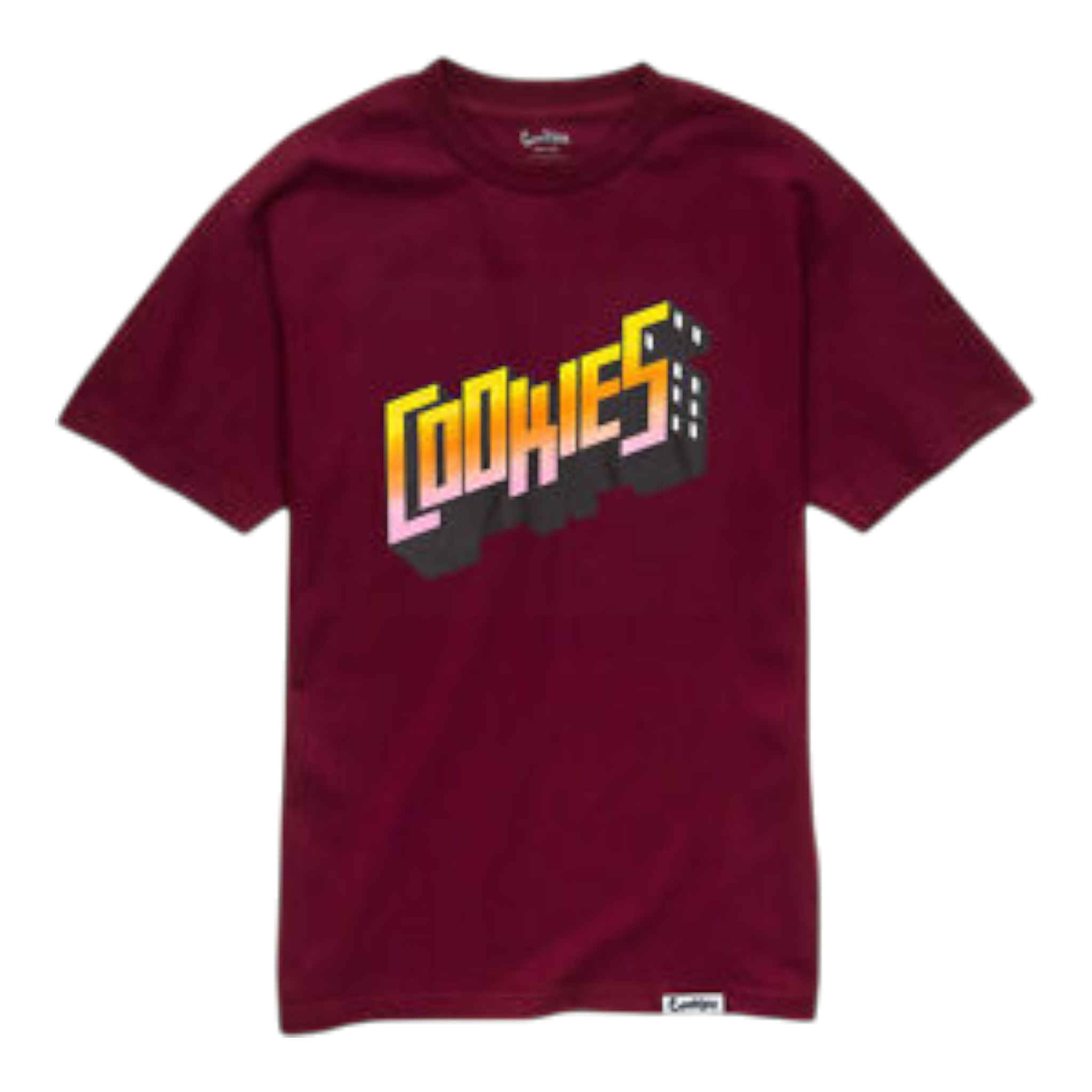Cookies Collegiate Logo T-Shirt Men’s – Burgundy