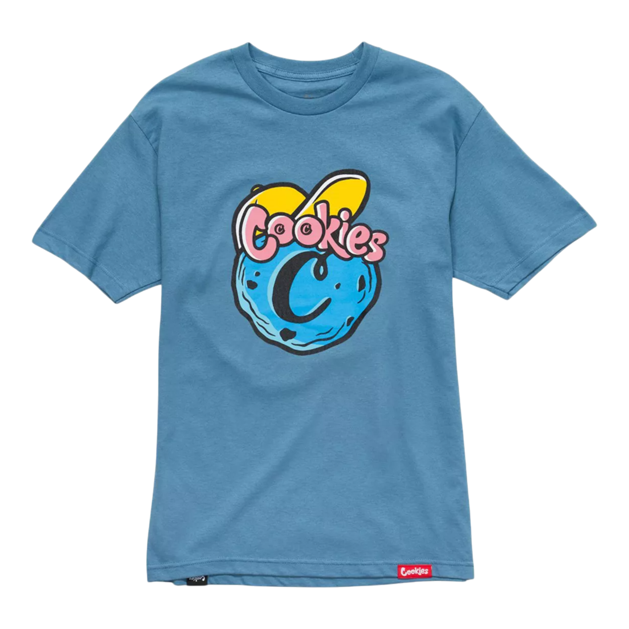 Cookies Puff Print Logo T-Shirt Men’s – Sky Blue