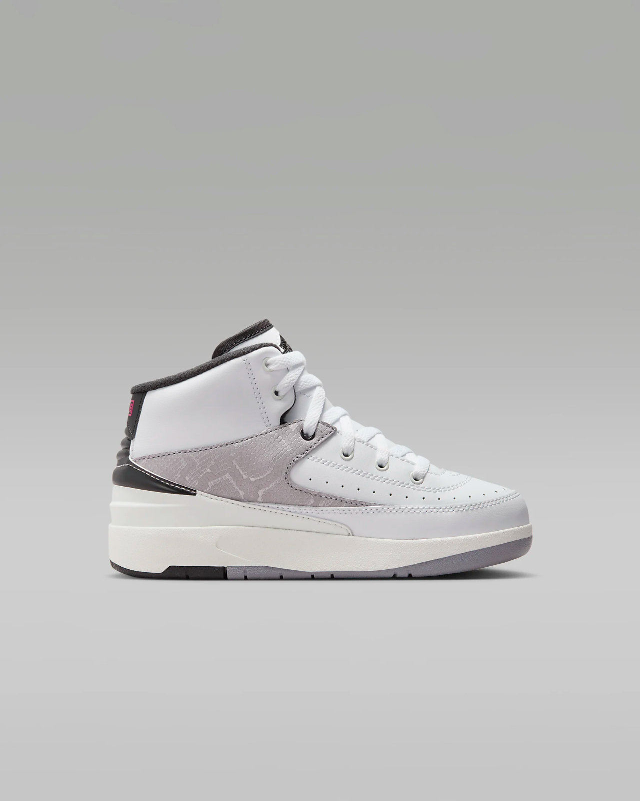 Air Jordan 2 Retro Sneaker Little Kids 3 White Leather Python Print