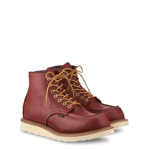 Red Wing Classic 8864 Mens Russet Taos Leather Waterproof Gore-Tex Moc Toe Boots.