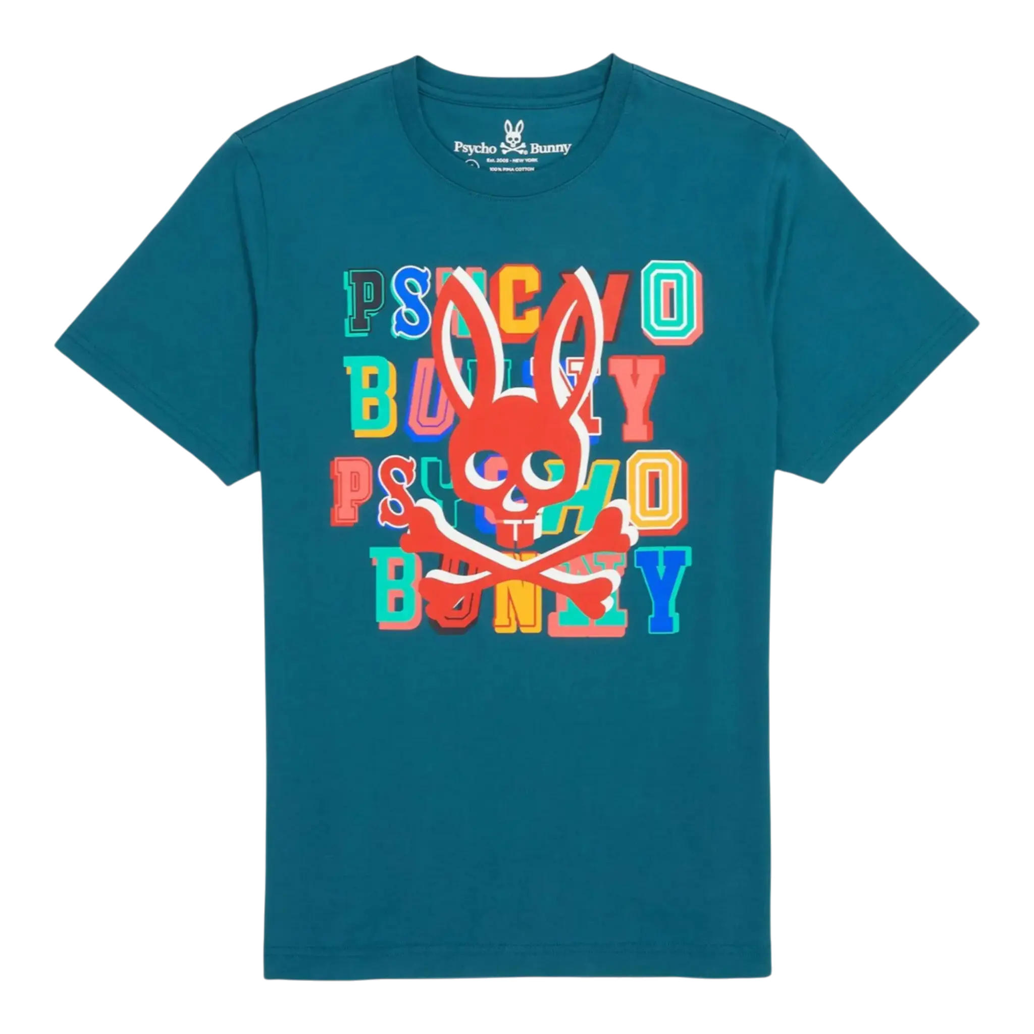 Psycho Bunny Fulton Printed Graphic Men's Tee Shirt Psycho Bunny