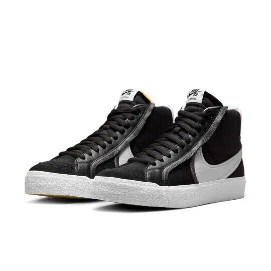 Nike SB Zoom Blazer Mid Premium Plus Skateboard Shoes Men Black White