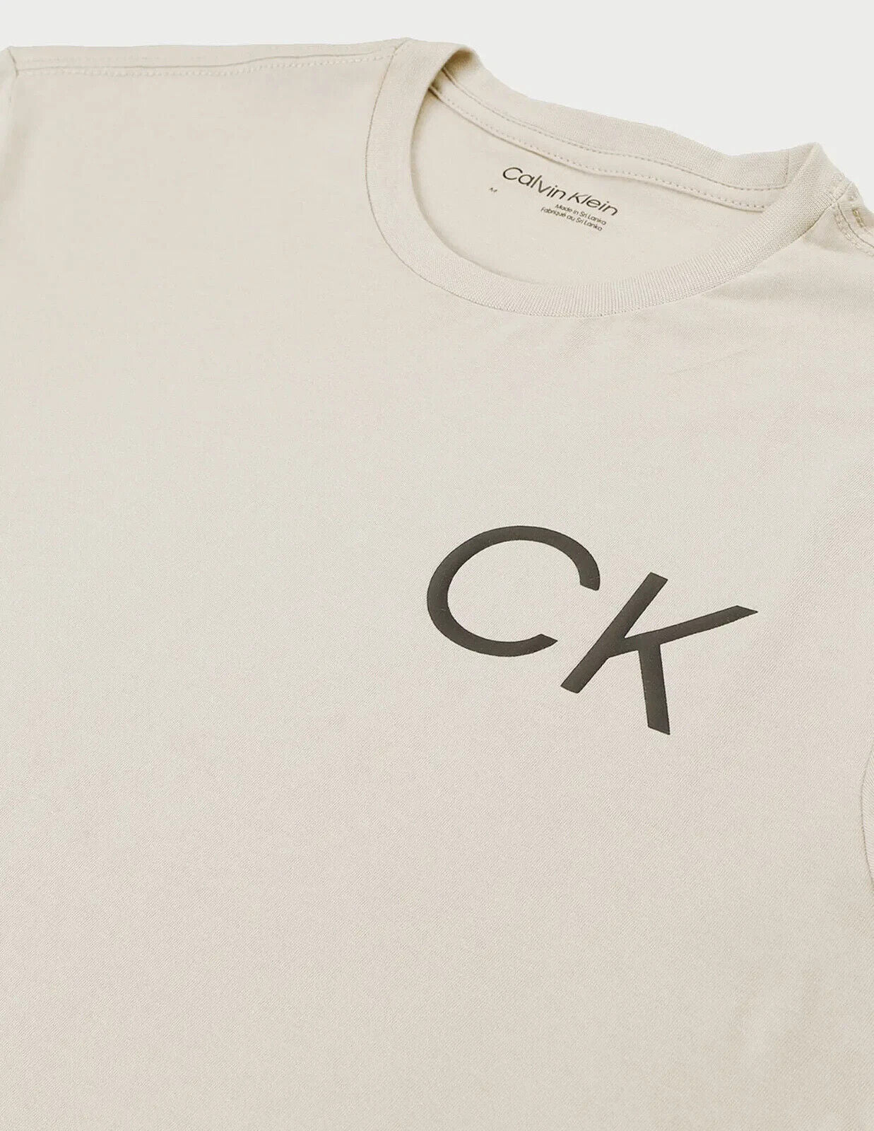 Calvin Klein Hero 40BC838-230 T-Shirt Mens White Pepper Logo Print Crew Neck Tee
