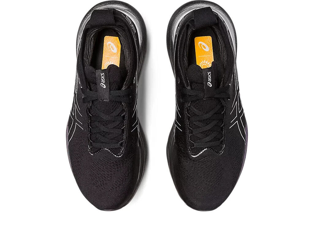 Asics Gel-Nimbus 25 Platinum Sneaker Women's Black Running Shoes