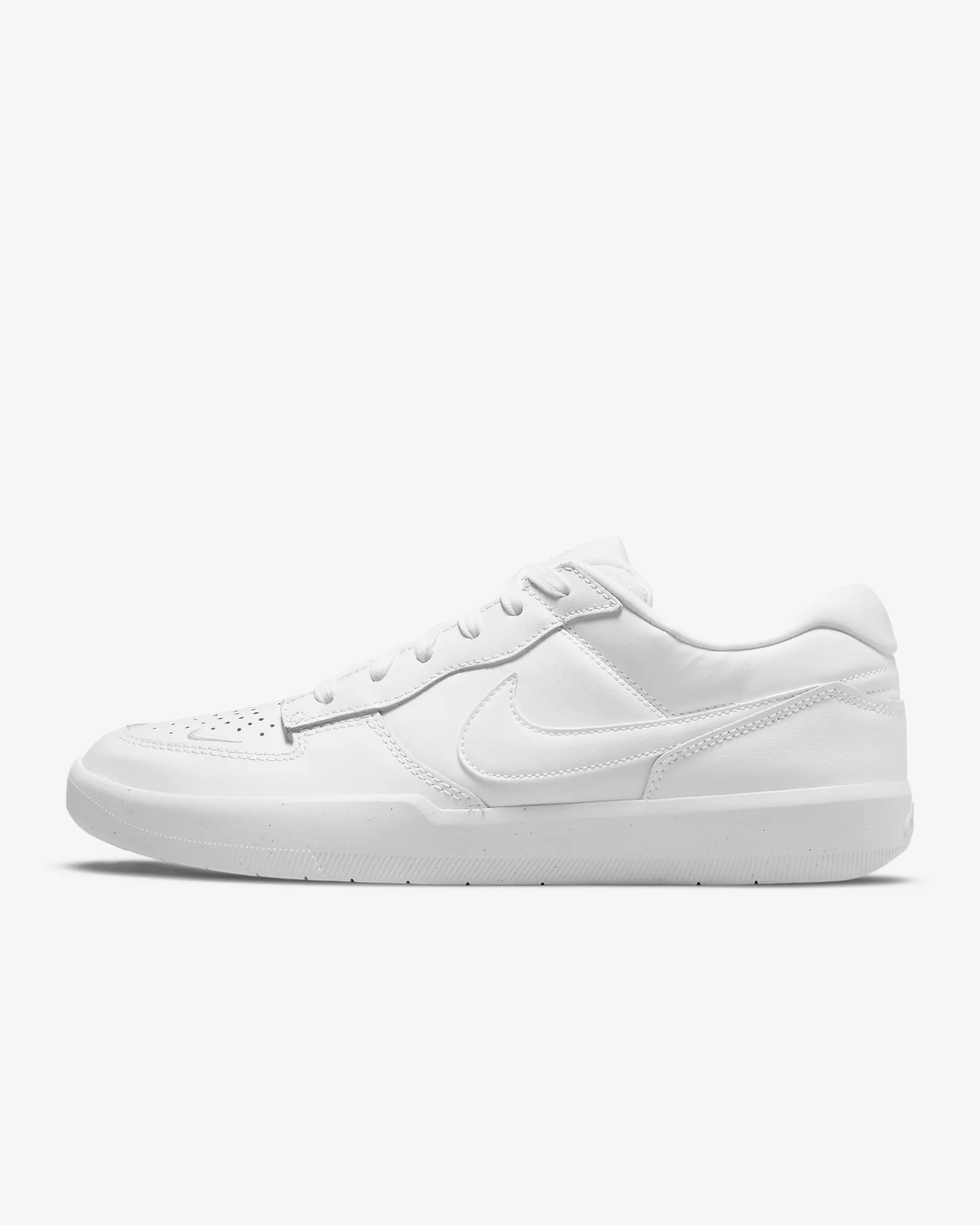 Nike SB Force 58 Premium DH7505-100 Sneaker Men's White Leather Skateboard Shoes