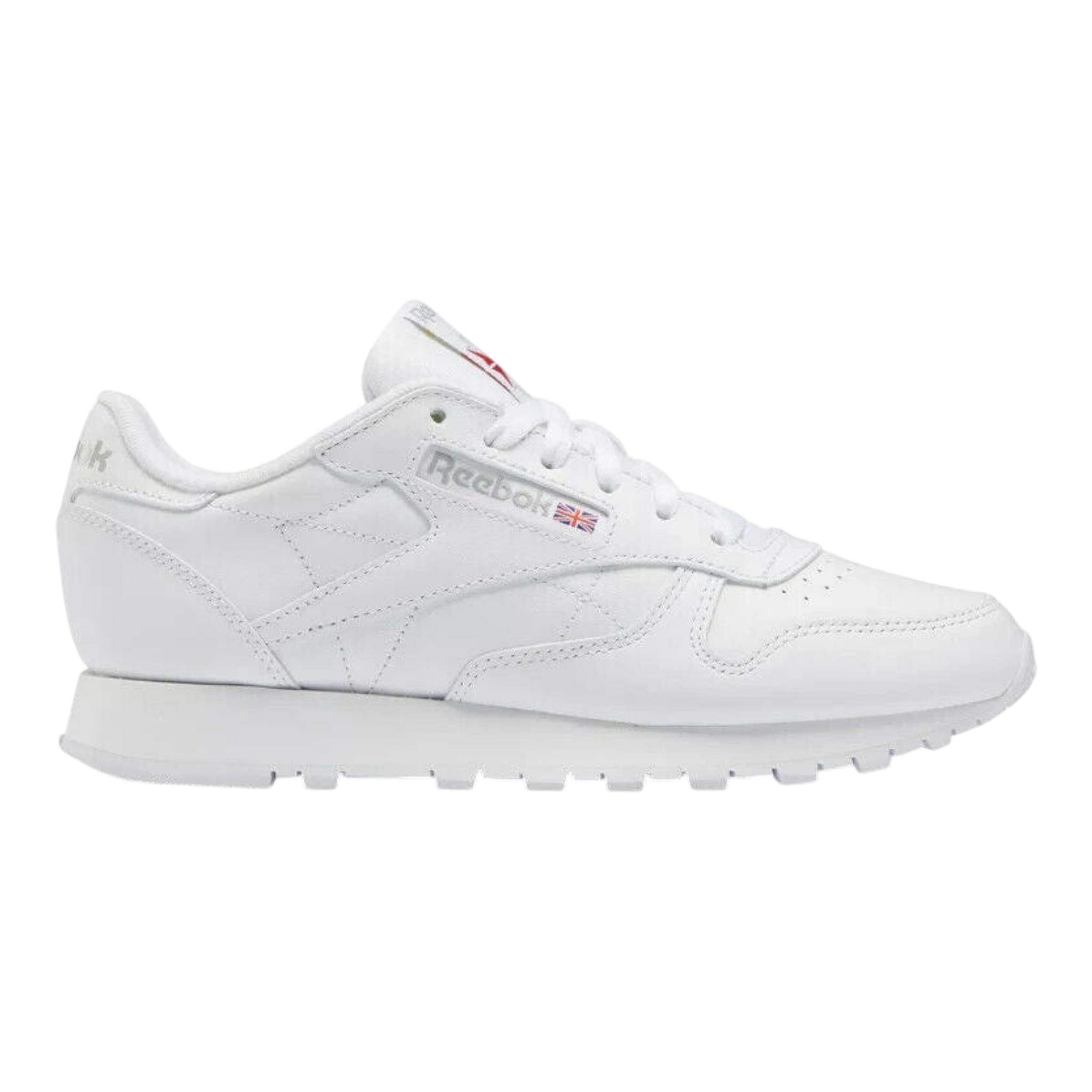 Reebok Classic Leather Fashion Sneaker Men's White Gray Low Top Shoes Reebok