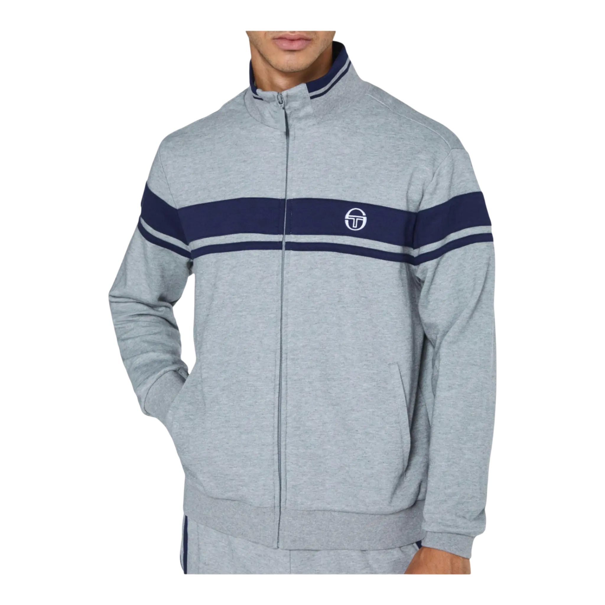 Sergio Tacchini Damarindo Mixed Media Archivio Track Jacket Sergio Tacchini