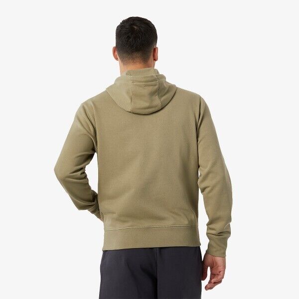 New Balance Essentials Hoodie Men's Medium Green Graphic Print Woven Long Sleeve