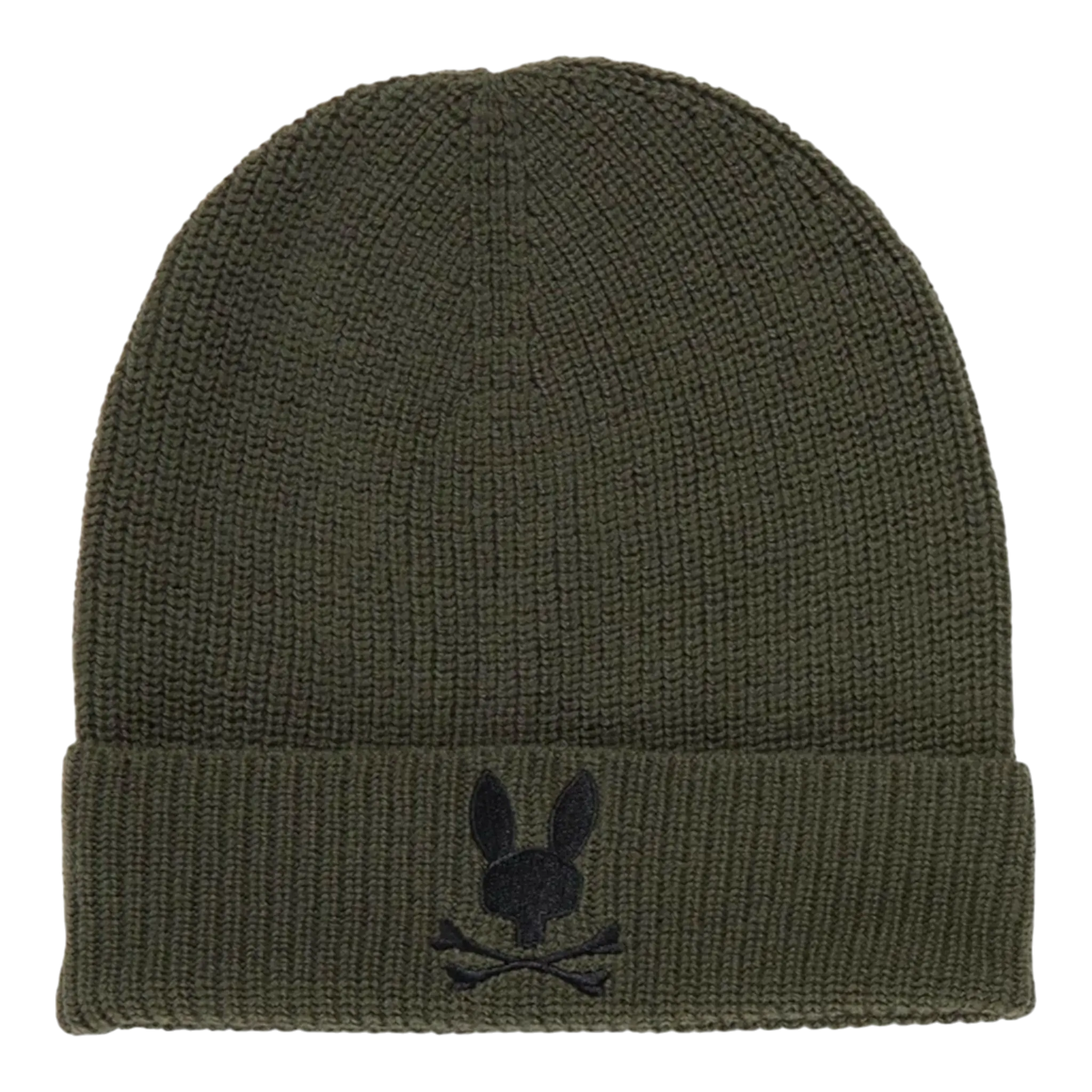 Psycho Bunny Allen Merino Wool Knit Cuff Beanie Psycho Bunny