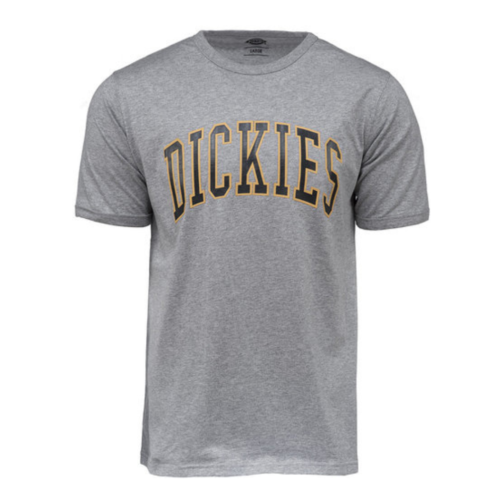Dickies Philomont T-Shirt Men's Grey Cotton Crew Neck Short Sleeve Pullover
