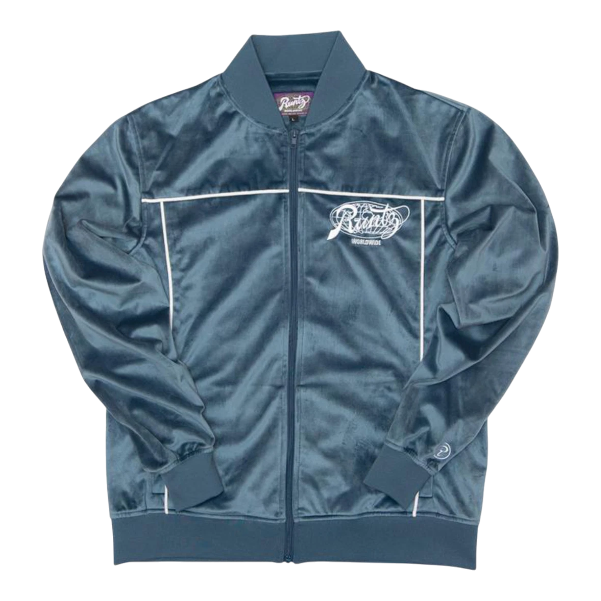 Runtz Around The World Velour Men’s Jacket – Slate