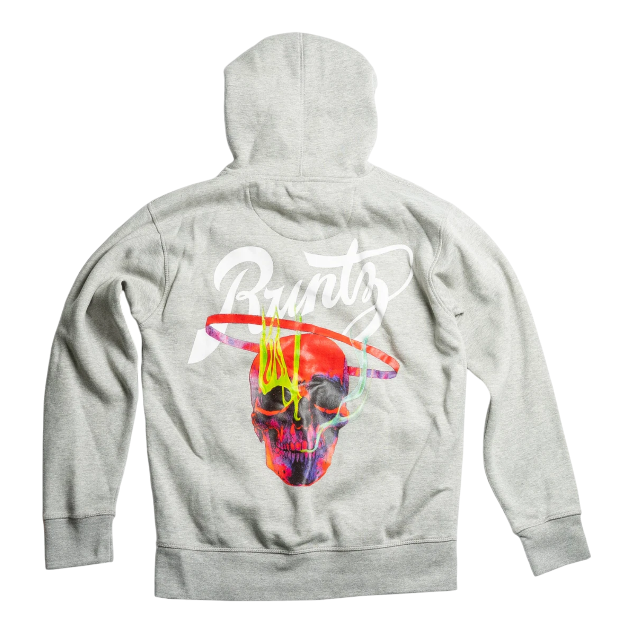Runtz Smoking Skulls Pull-Over Men’s Hoodie – Heather Grey