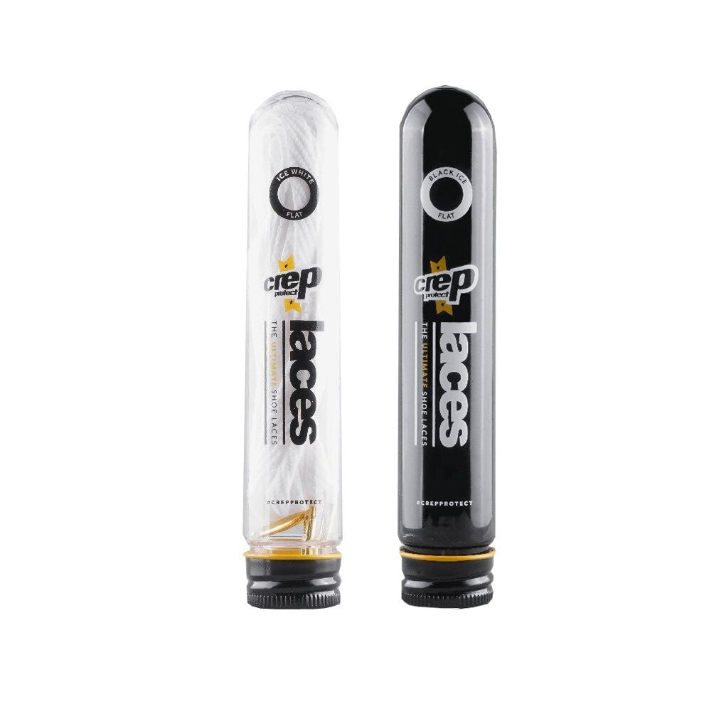 Crep Protect The Ultimate Round Shoe Laces White Black Stylish Sneaker Fit