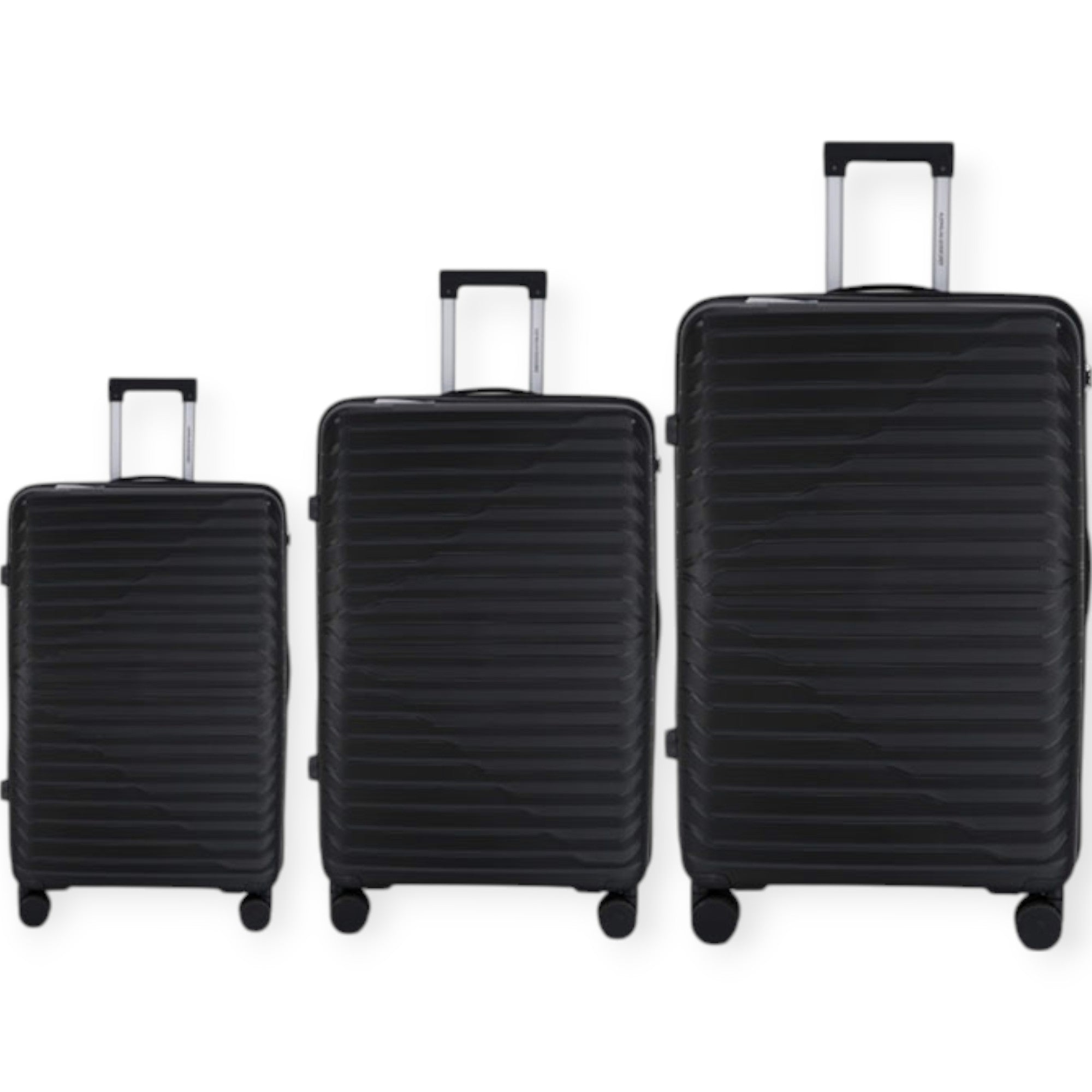 3 PACK SUIT CASE-ABS#BJ-BLACK