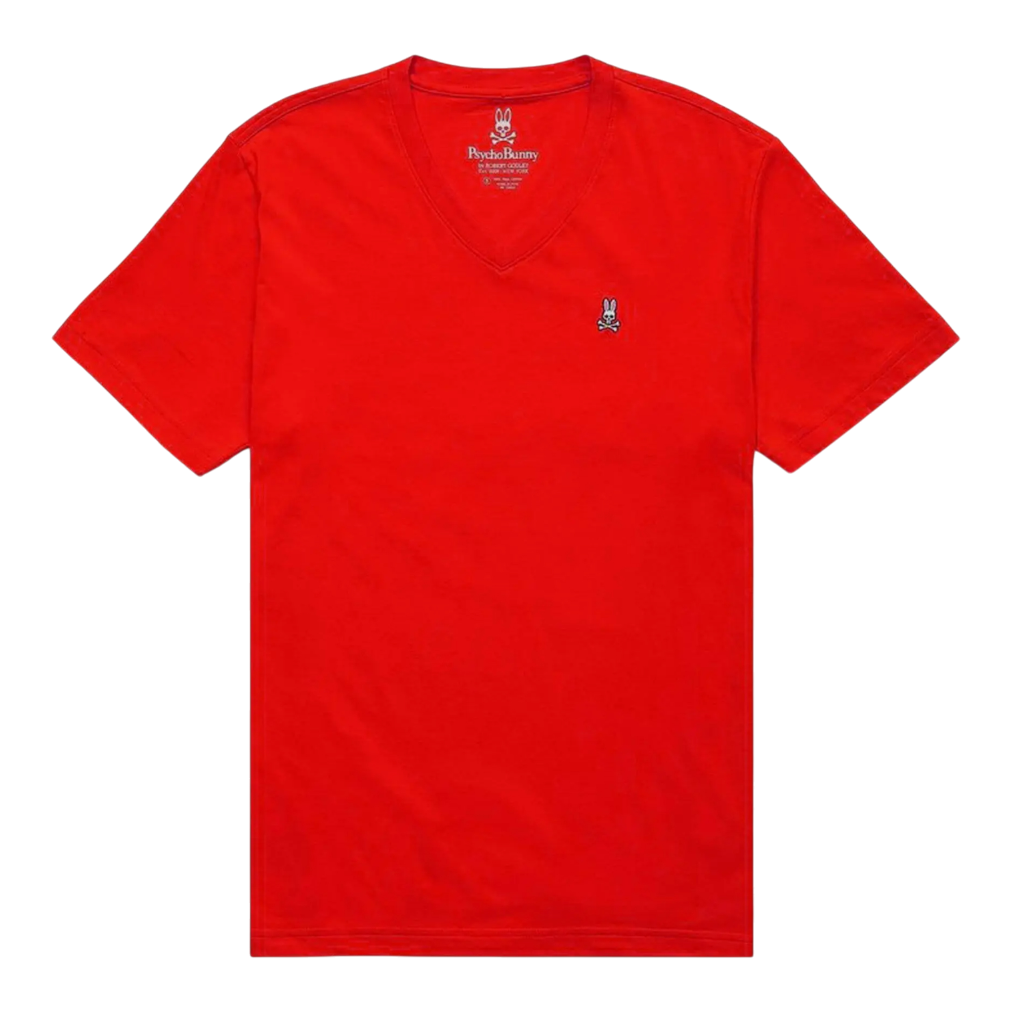 Psycho Bunny Classic V-Neck Men's Big and Tall Tee Shirt Psycho Bunny
