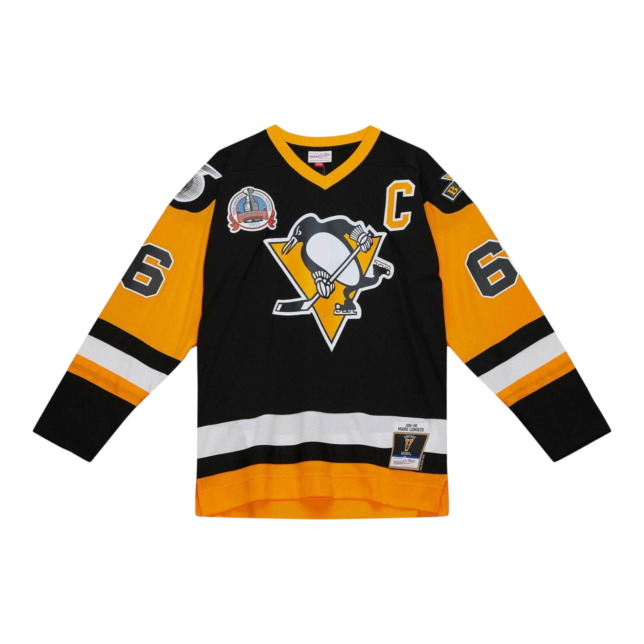 Mitchell & Ness Blue Line Mario Lemieux Pittsburgh Penguins 1991 Jersey Mitchell & Ness