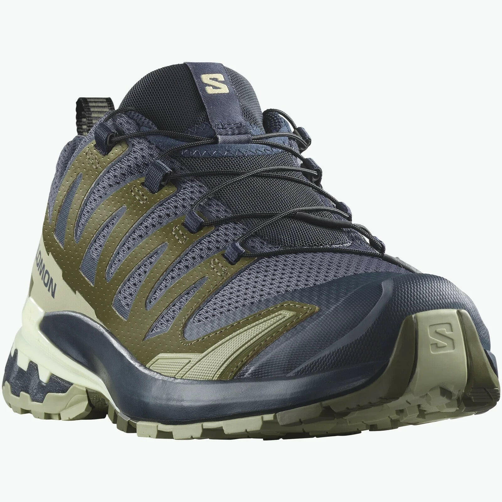 Salomon XA PRO 3D V9 474675 Sneakers Men Black Green Low Top Trail Running Shoes.