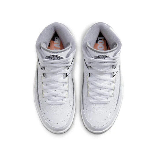 Air Jordan 2 Retro Basketball Shoes Unisex Kids Size 3 Cement Gray