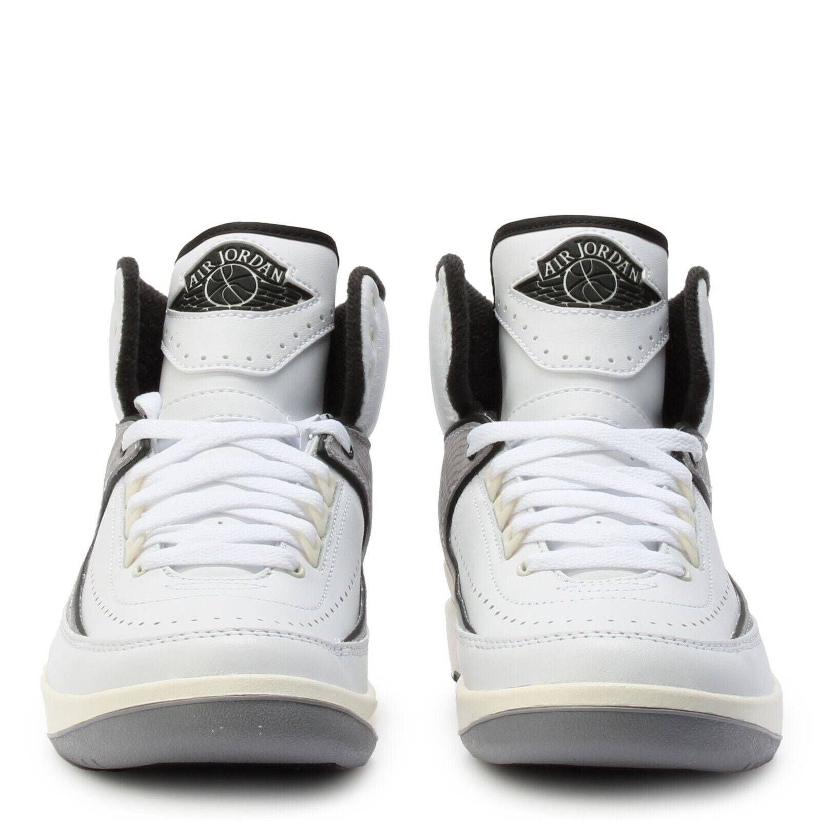 Air Jordan 2 Retro Basketball Shoes Unisex Kids White Python Print