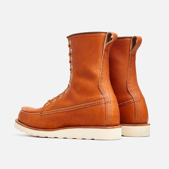 Red Wing Classic 877 Men's Oro Legacy Leather Moc Toe Rugged Lifestyle 8" Boots