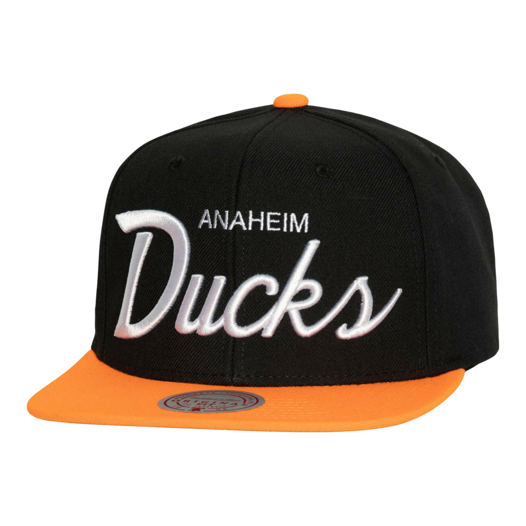 Mitchell & Ness NHL Anaheim Ducks Vintage Script Snapback Hat Mitchell & Ness