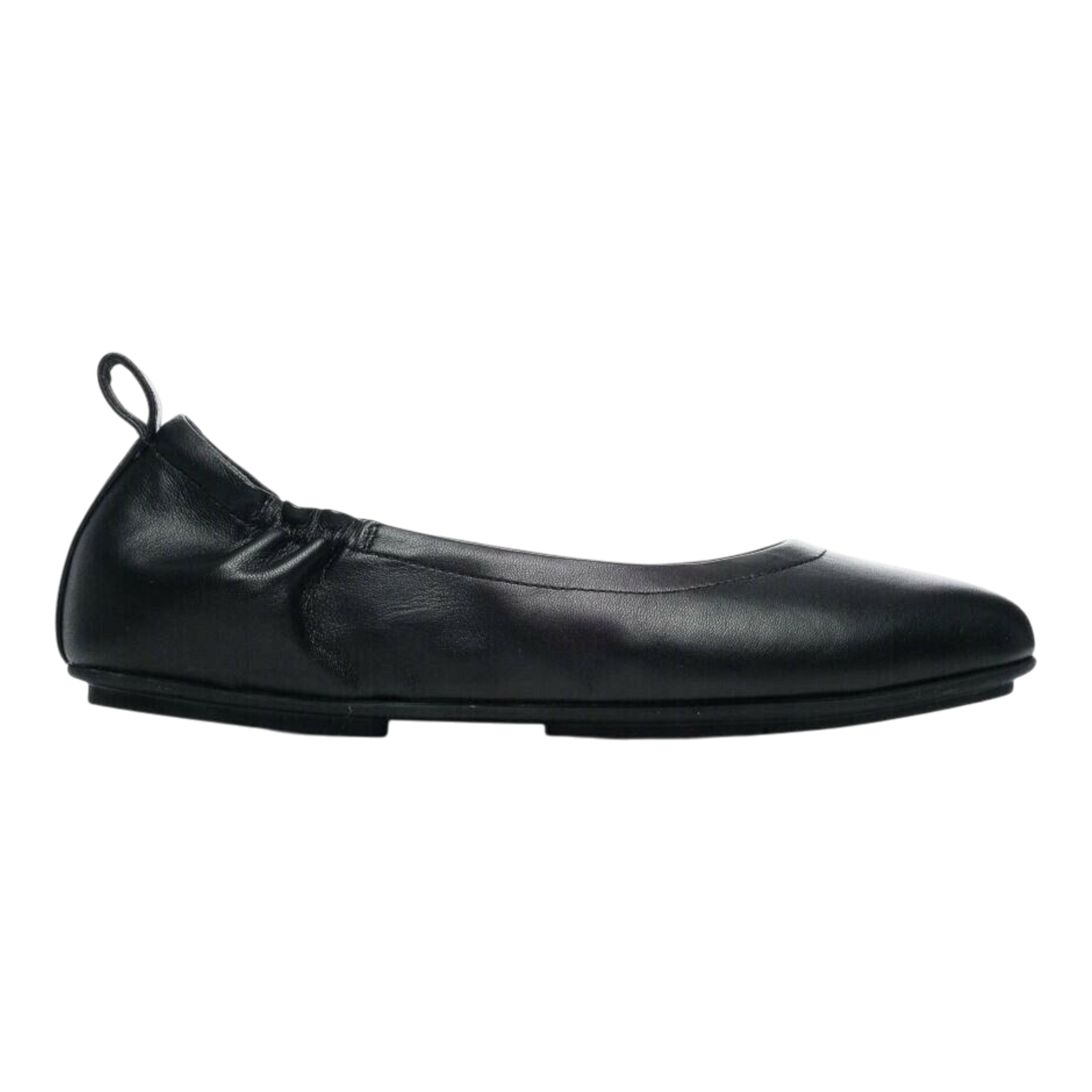 FitFlop Allegro Ballerinas Pumps Women's Black Leather Slip-On Shoes FitFlop