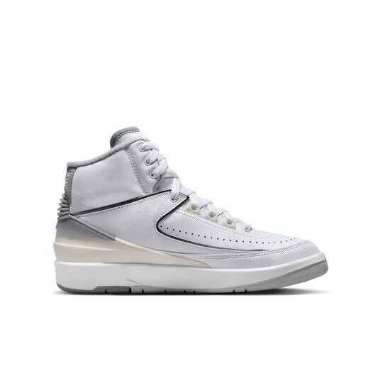 Air Jordan 2 Retro Basketball Shoes Unisex Kids Size 3 Cement Gray