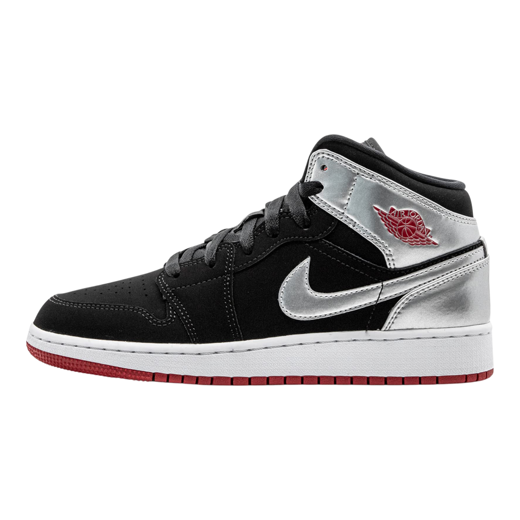 Air Jordan 1 Mid Men’s – Black/White/Red