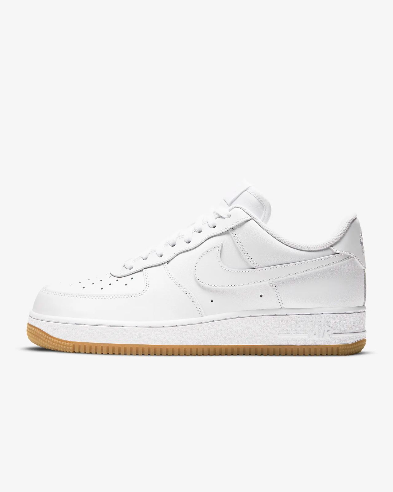 Nike Air Force 1 '07 Sneakers Men's White Gum Leather Low Top Shoes