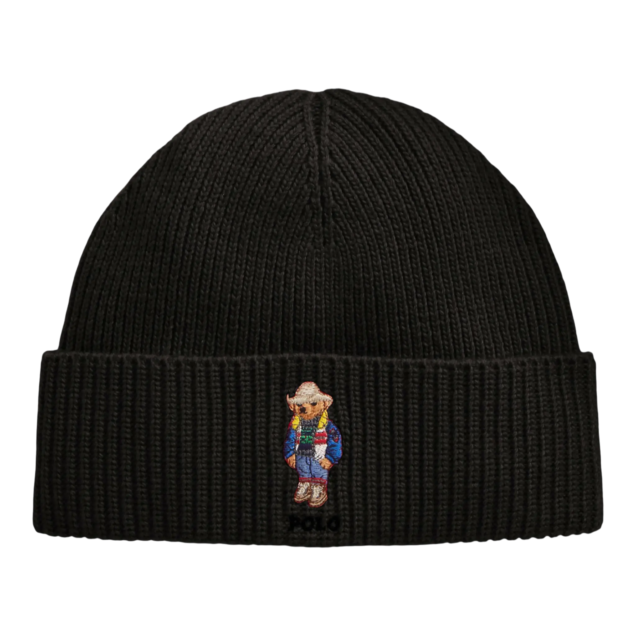 Polo Ralph Lauren Solid Holiday Bear Rib-Knit Beanie Polo Ralph Lauren