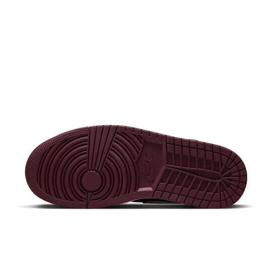 Air Jordan 1 Mid SE Sneaker Women's Beach Cherrywood Basketball Shoes