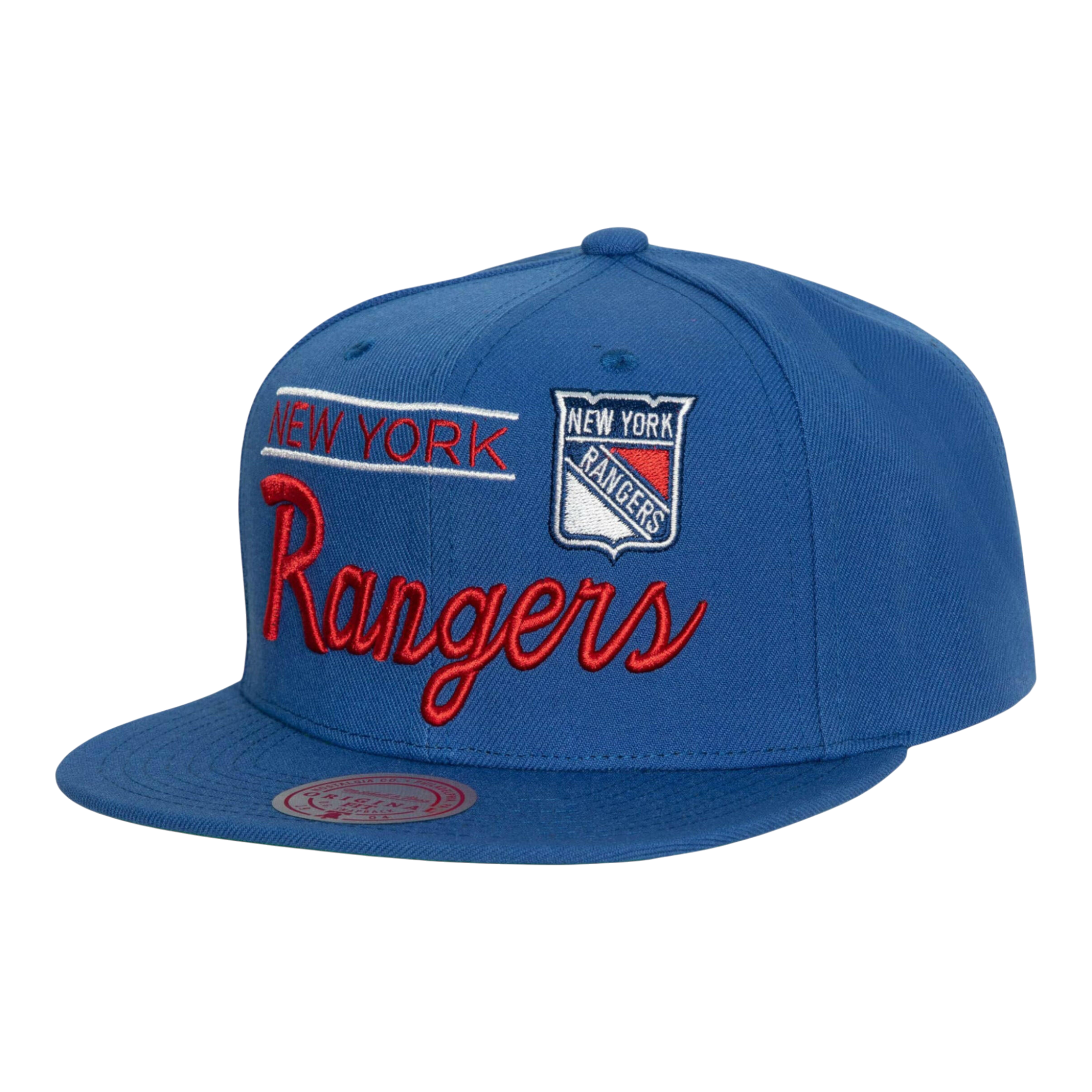 Mitchell & Ness NHL New York Rangers Retro Lock Up Snapback Hat Mitchell & Ness