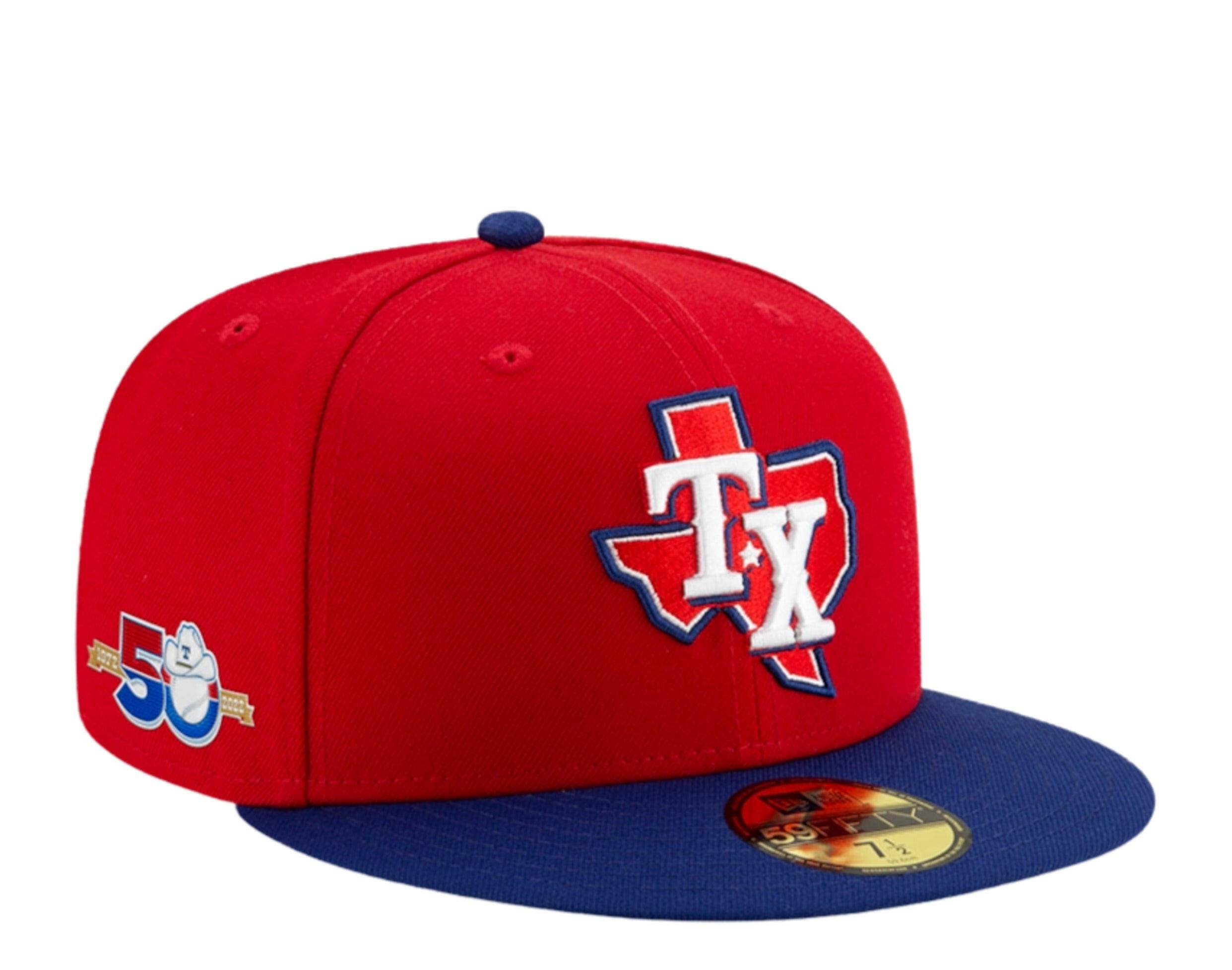 New Era 59Fifty MLB Texas Rangers 50th Anniversary Alternate 3 Fitted Hat.
