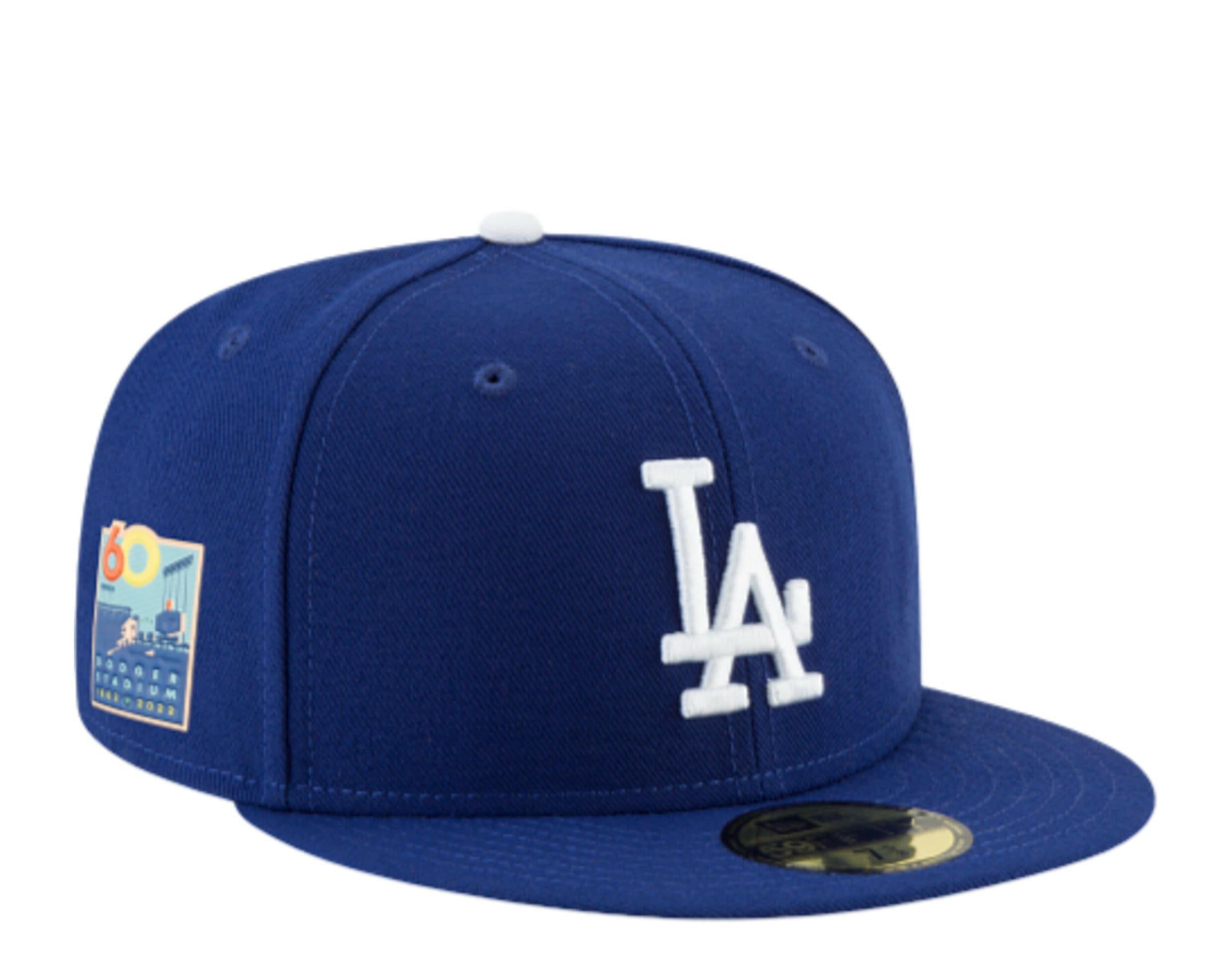 New Era 59Fifty MLB Los Angeles Dodgers 60th Anniversary Authentic Collection Fitted Hat.