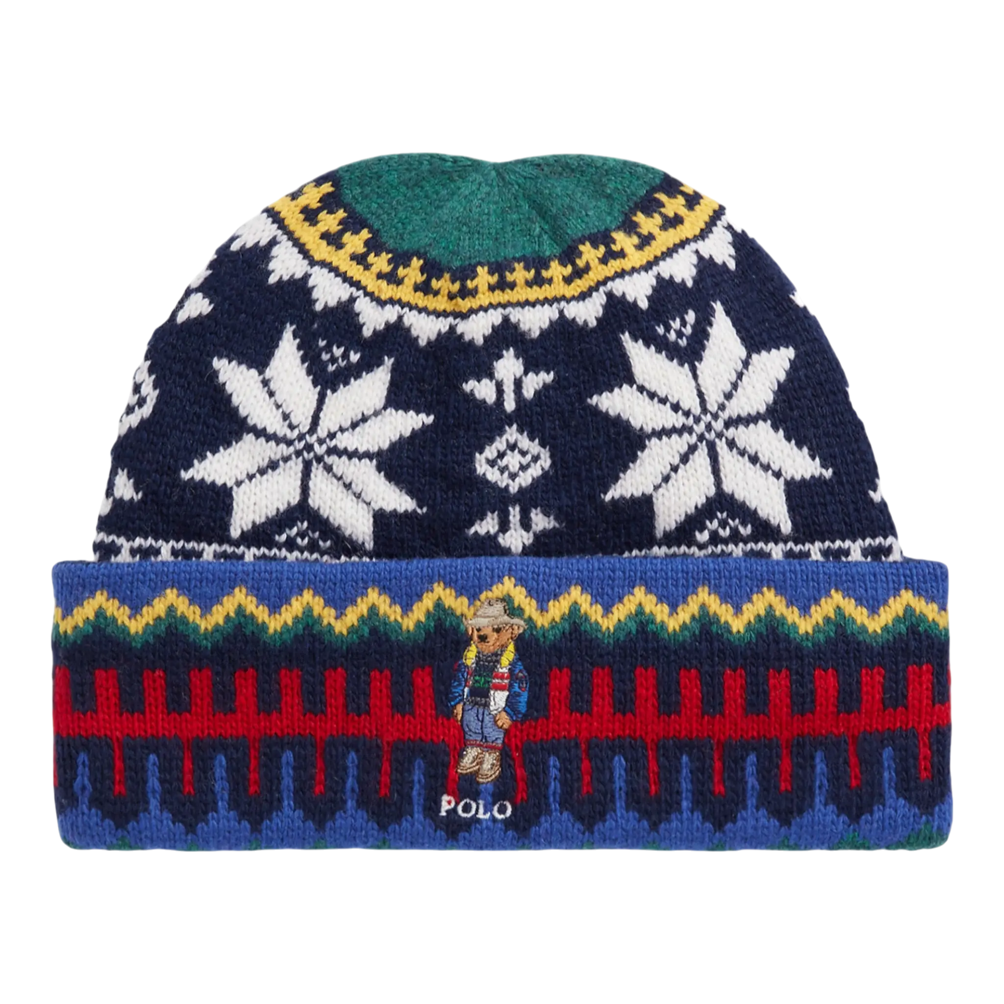 Polo Ralph Lauren Holiday Jacquard Bear Rib-Knit Beanie Polo Ralph Lauren