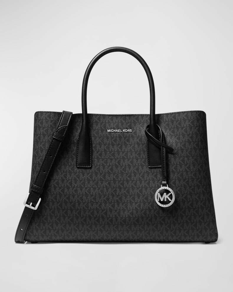 Michael Kors Ruthie Satchel Bag Women's Large Black Removable Strap.