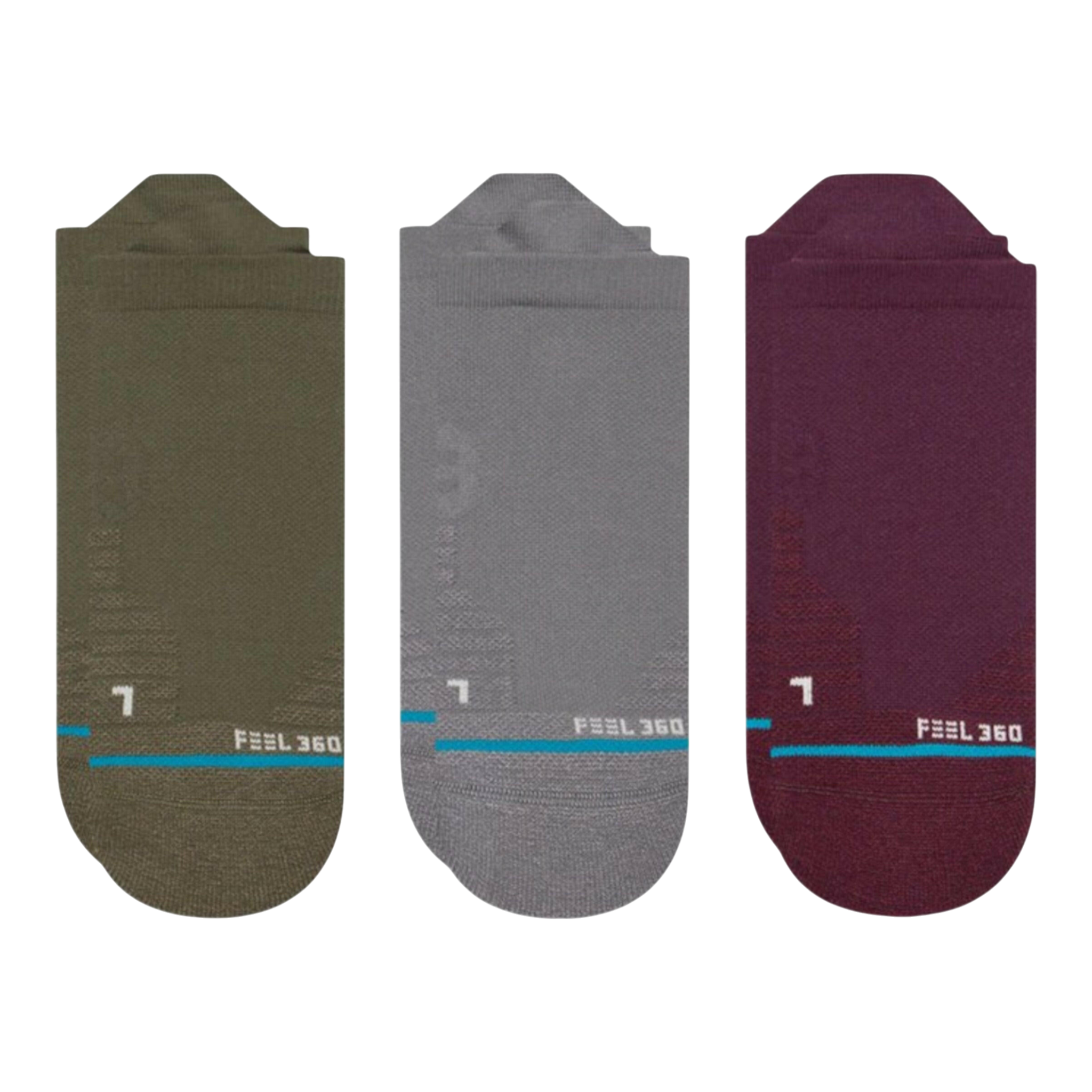 Stance Feel 360 - Army Tab 3-Pack Golf Ankle Socks Stance