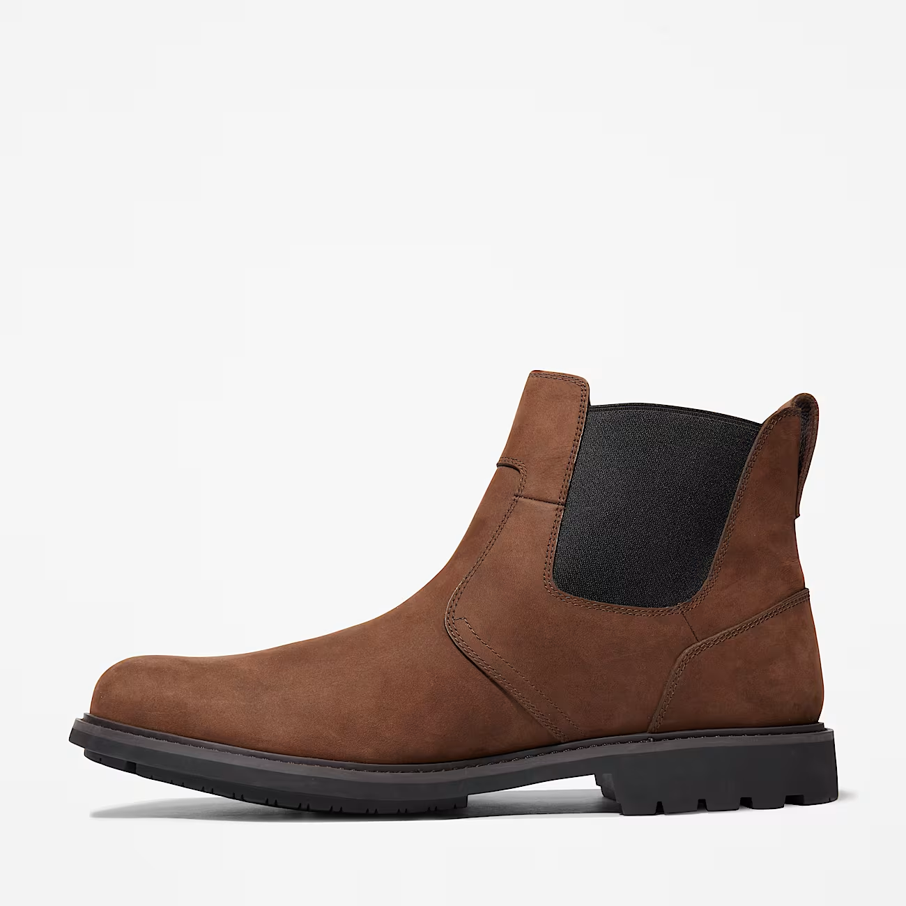 Timberland Stormbucks TB05552R242 Men's Brown Leather Mid-Top Chelsea Boots