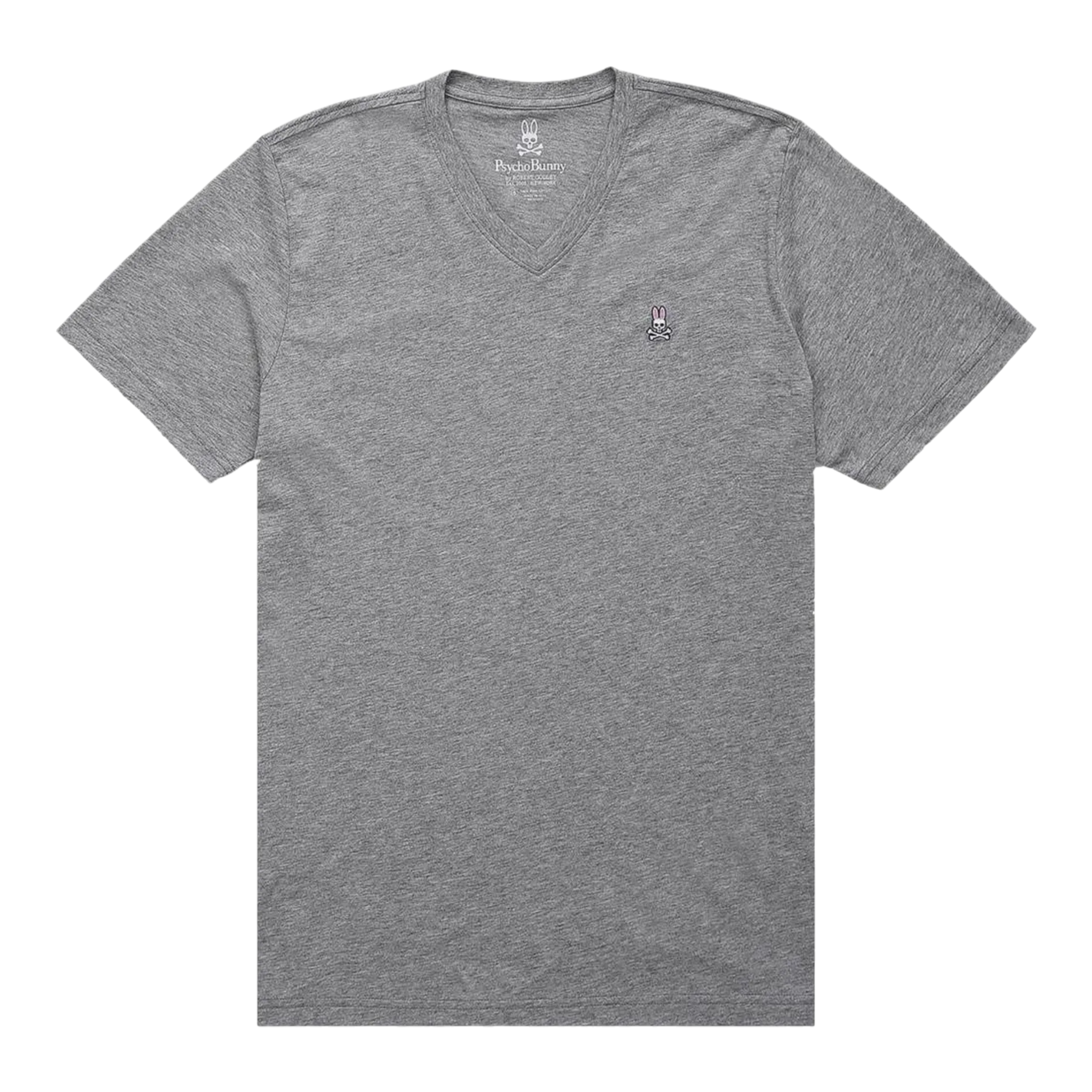 Psycho Bunny Classic V-Neck Men's Big and Tall Tee Shirt Psycho Bunny