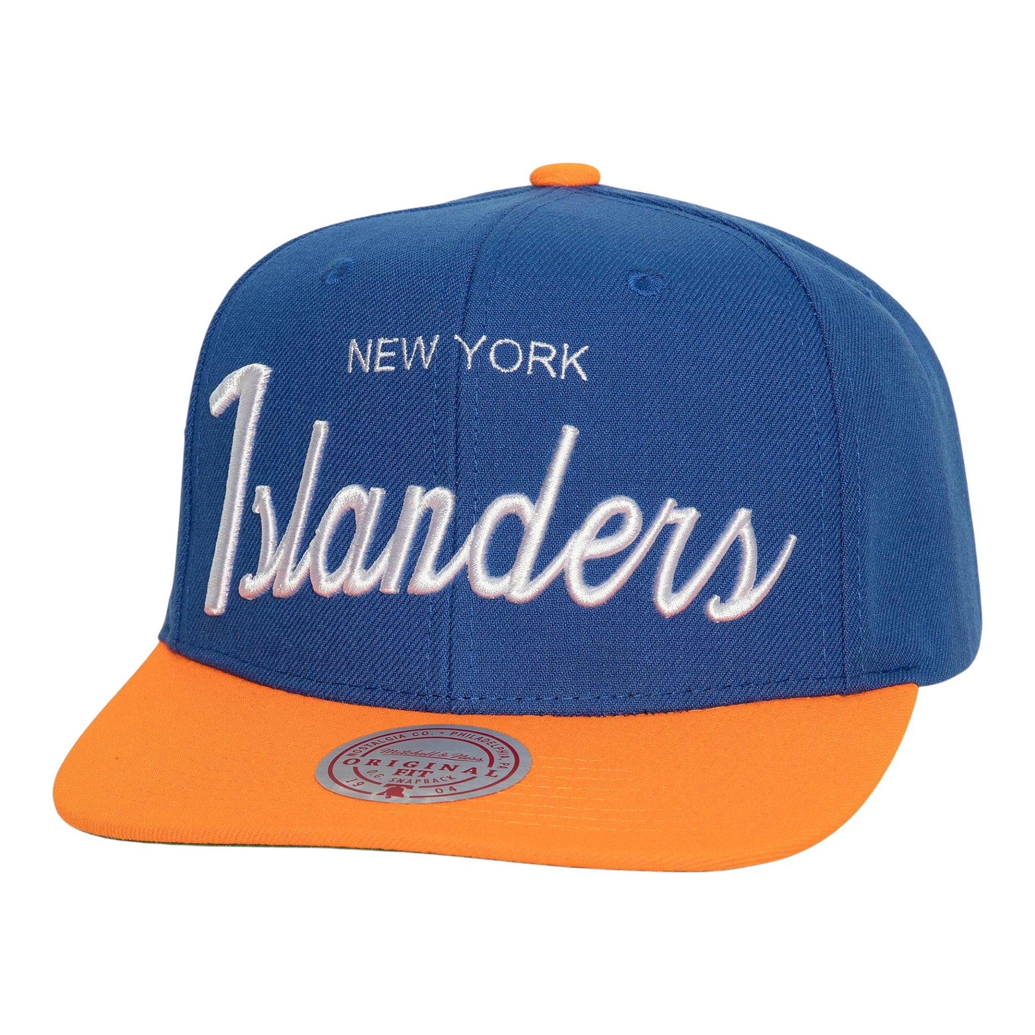 Mitchell & Ness NHL New York Islanders Vintage Script Snapback Hat Mitchell & Ness