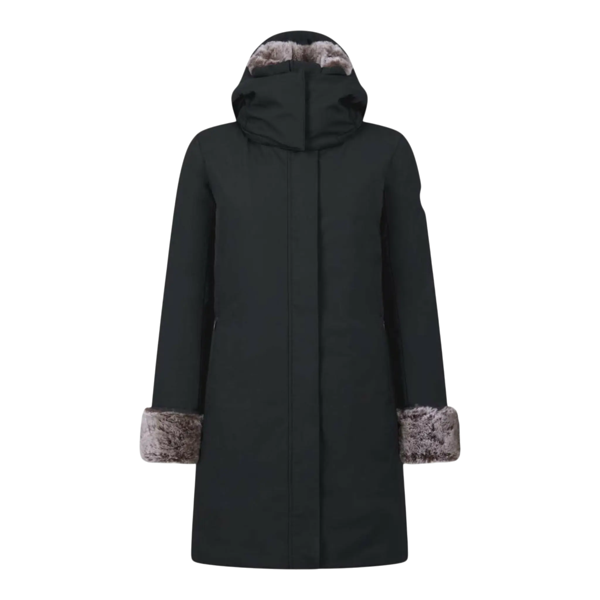 Save The Duck Smeg Hooded Parka with Faux Fur Women's Coat Save The Duck