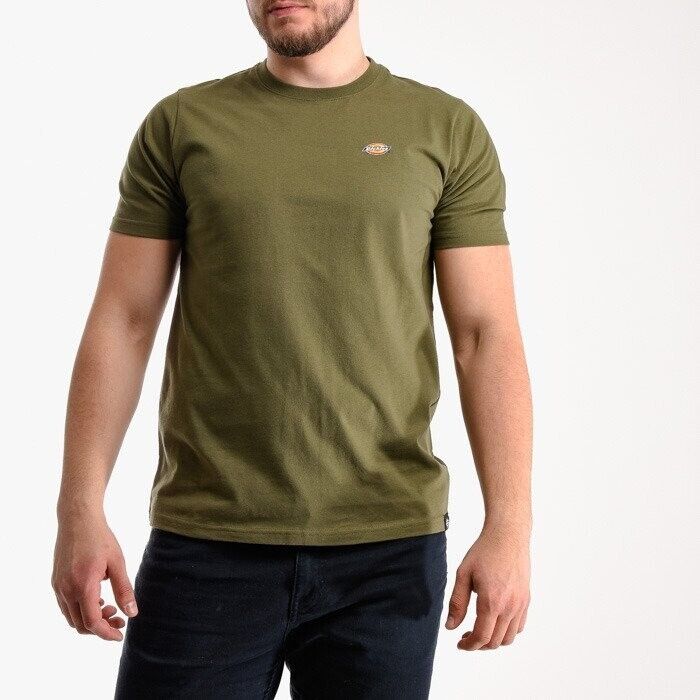 Dickies Stockdale T-Shirt Men's Olive Green Crew Neck Short Sleeve Pullover