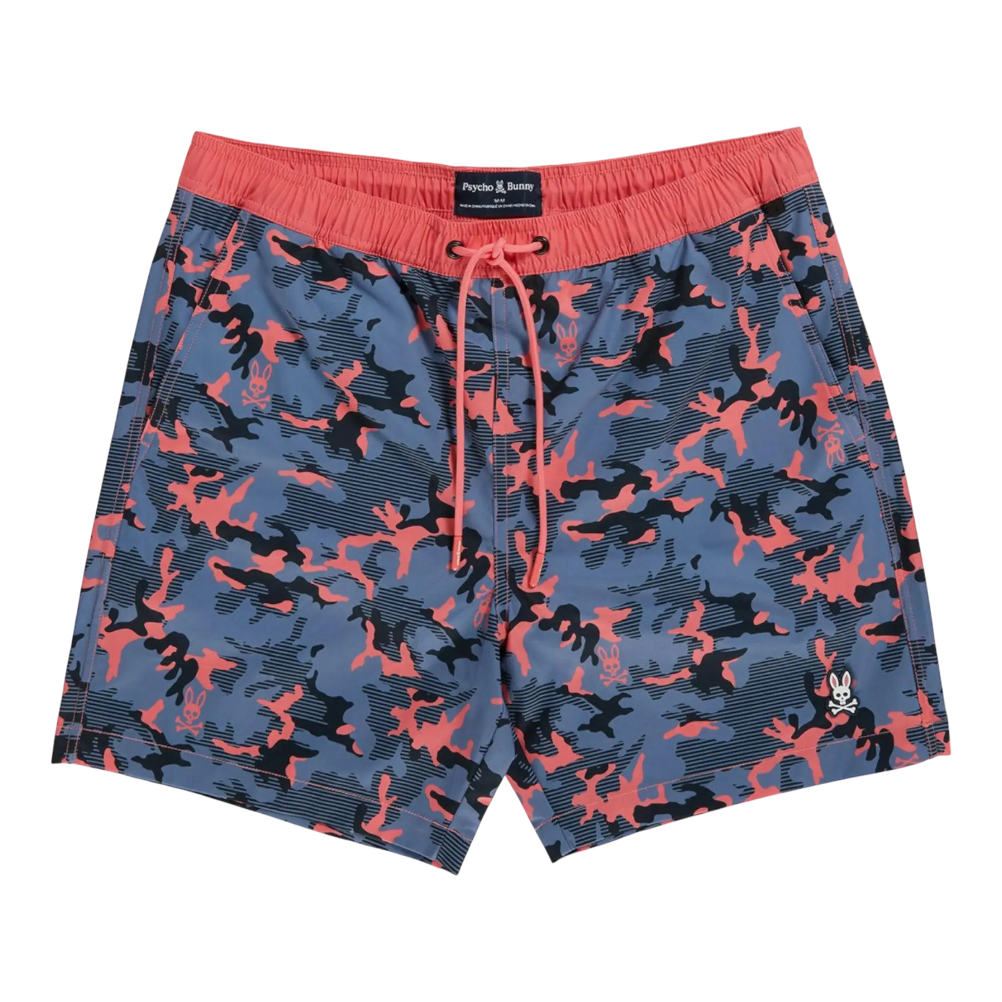 Psycho Bunny Rye All Over Print Men's Swim Trunks Psycho Bunny