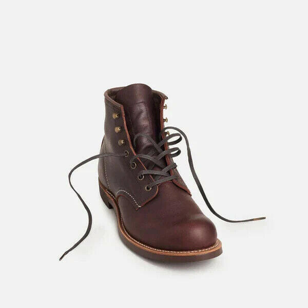 Red Wing Blacksmith 3340 Men's Brown Oil Slick Leather Round Toe 6-Inch Boots.