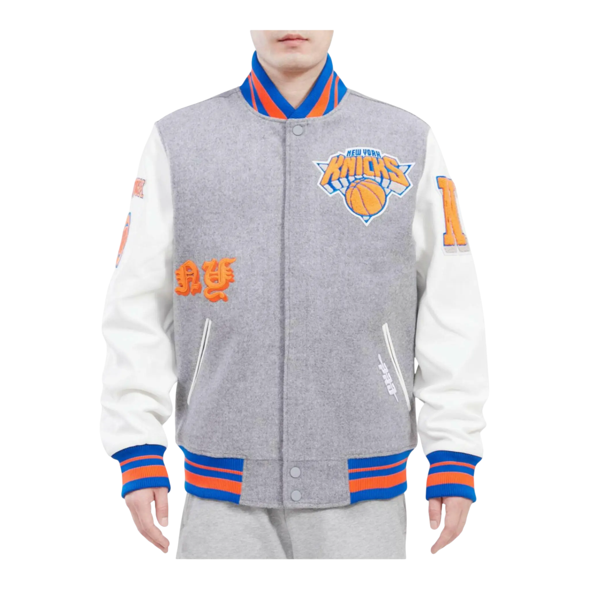Pro Standard NBA New York Knicks Old English Varsity Men's Jacket Pro Standard