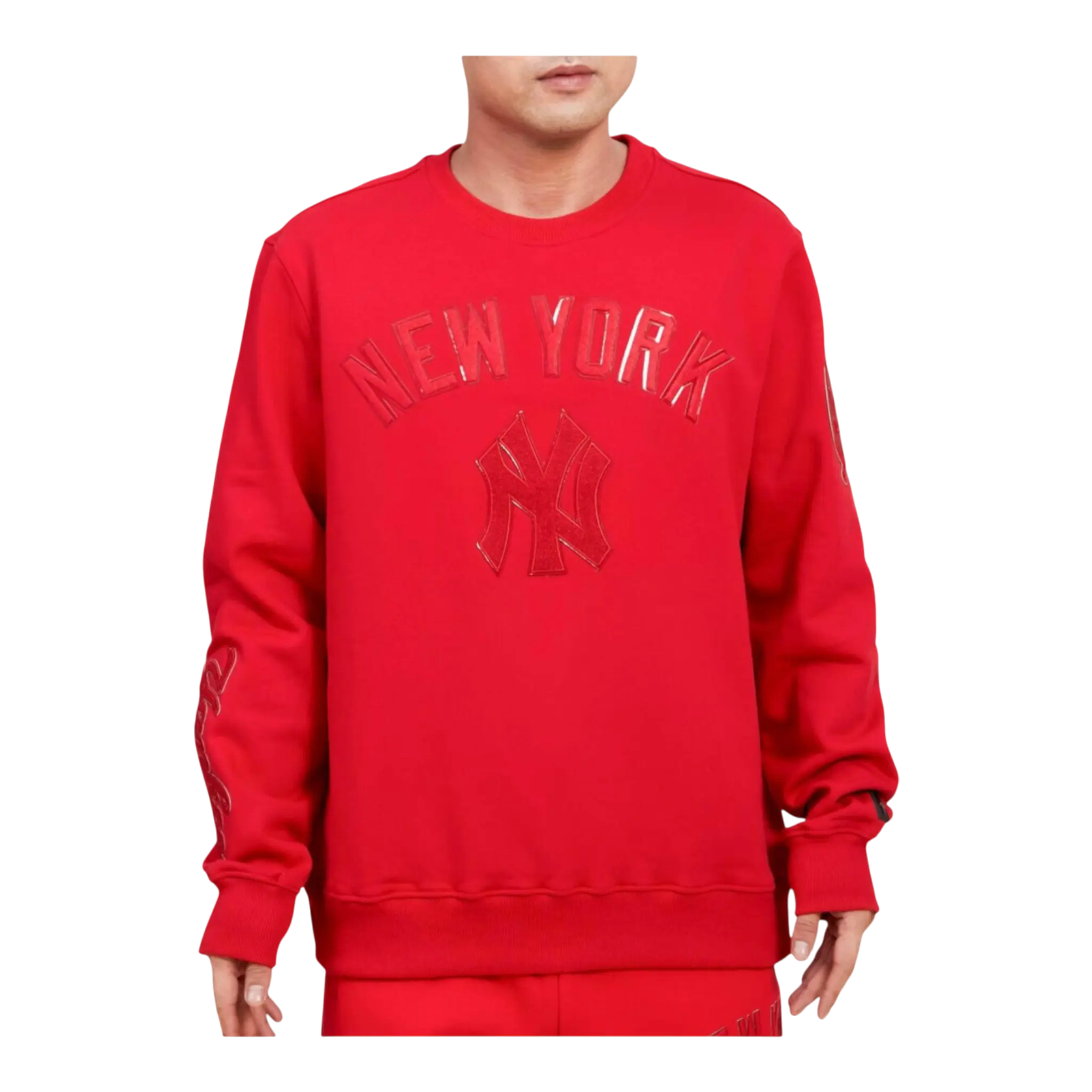 Pro Standard MLB New York Yankees Triple Red Crewneck Men's Sweatshirt Pro Standard