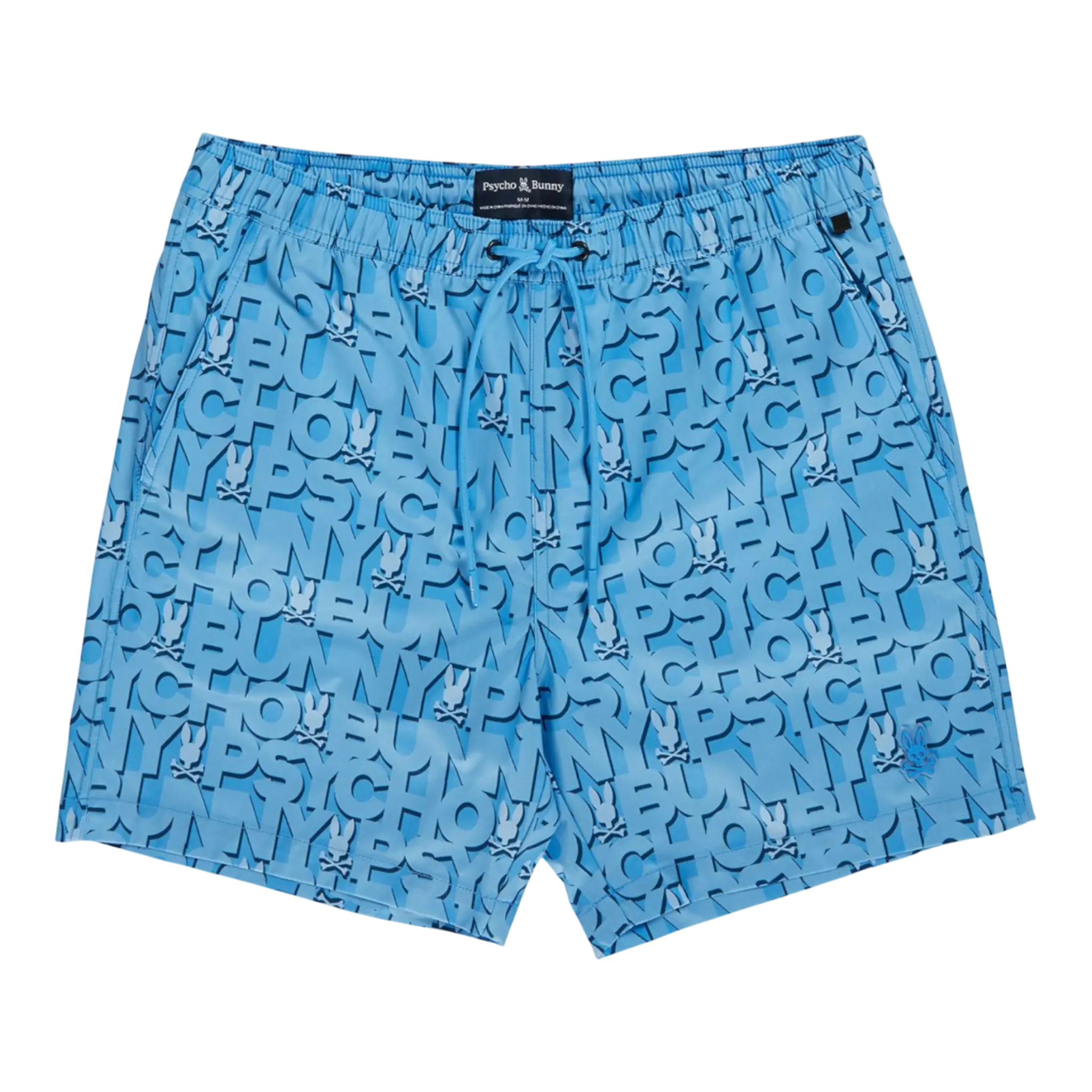 Psycho Bunny Damon All Over Print Men's Swim Trunks Psycho Bunny